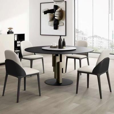 China Luxury Italian Dinner dining table And Chairs 6 Luxury Dinning Chairs Modern marble dining Room Furniture table for sale