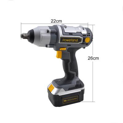 China 380Nm 18v 1/2inch Battery Impact Driver Electric Car Jack Cordless Impact Wrench for sale