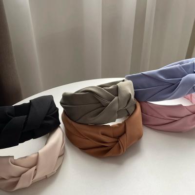 China Hot sale Hairhoop Hao Han Wholesale Customize headwear hair hoop accessories fashion colorful headband girl head wrap headband women for sale