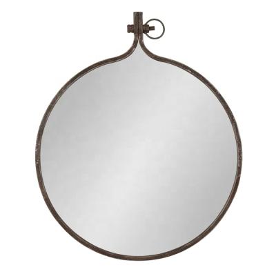 China Classic Vintage Transitional Farmhouse Accent Metal Wall Mirror for sale