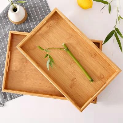 China Sustainable Bamboo Wooden Serving Tray for sale