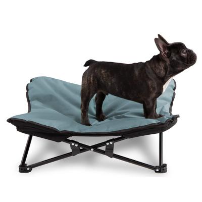 China Portable Breathable Colony Bed Collapsible Travel Pet Dog Bed Foldable High Outdoor Pet Supplies for sale