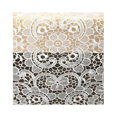 China Flower Design Rose Floral Lace Table Cloth Table Runner Multiple Size Table Runner Ribbon for sale