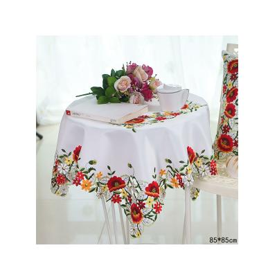 China Modern Luxury Colorful Embroidered Table Cloth Table Cover Table Cloth For Party for sale