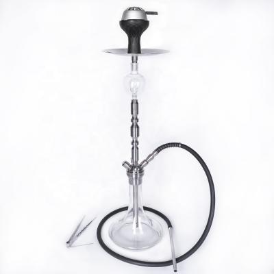 China Factory Wholesale Stainless Steel Hookah Hookah Hot Selling Luxury Glass Base With Hookah Accessories Set for sale