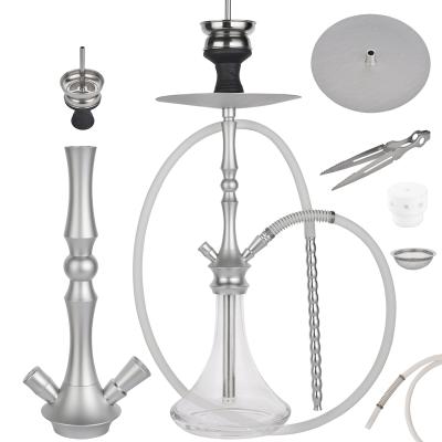 China Popular High Quality Aluminum/Acrylic/Glass Shisha Hookah Shisha Hookah Glass Set Popular for sale