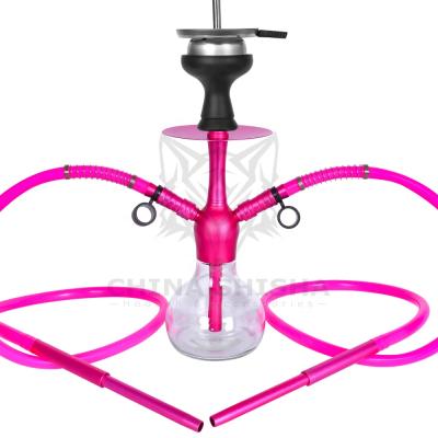 China Glass Mini Shisha Hose Hookah Set with Travel Case, with Silicone Hookah Bowl Charcoal Holder Charcoal Tongs with 2 Hose for sale