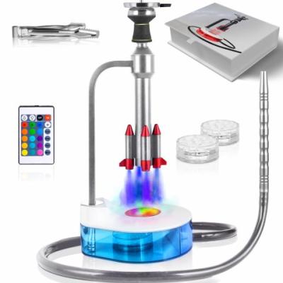 China Aluminum/Acrylic/Glass Travel Hookah, Acrylic Hookah Kit Set Portable Shisha With Case Silicone Bowl Hose Charcoal Holder Clips For Best Shisha for sale