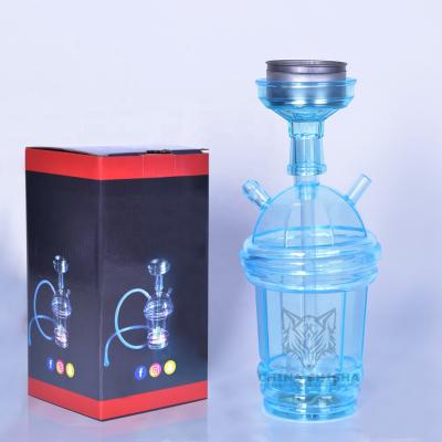 China The Other Portable Hookah Set With Everything, Mini Shisha To Go Small Glass With Silicone Hose Ceramic Bowl for sale