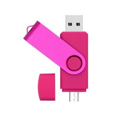 China Metal Customized Promotional Logo 2 in 1 Mini USB OTG Flash Drives 2.0 8GB 1TB Matal for Phones Computers Laptops for sale