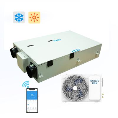 China Modern IGUICOO Preheating and Precooling Erv Fresh Air Systems for Homes DC Motor 10 Speeds Ventilation Systems for sale