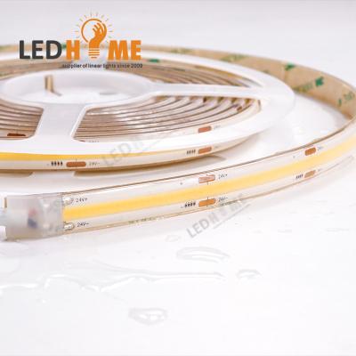 China Project Newcomer COB Led Strip 5 Years Warranty 480Leds/M 24V Ip65 Waterproof Flexible Led Strip for sale