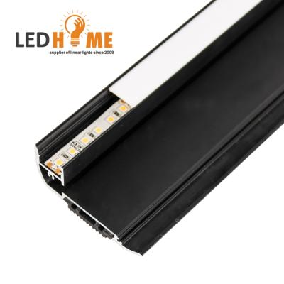 China Hot selling 2019 decorations graphite aluminum profile for led stripes profile aluminum for led strip for sale