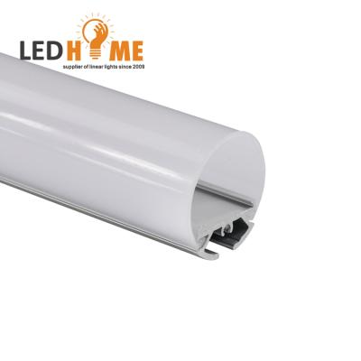 China Decorations 270 Degree 60mm Aluminum Led Tube Profile Suspended Round Led Aluminum Profile for sale