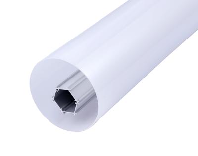 China Decorations round 360 degree beam angle aluminum led lighting tube profile for led strips for sale