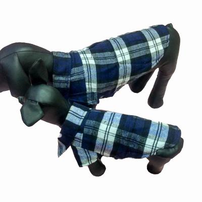 China Factory Wholesale Pet Plaid Shirt Cotton Spring Dog Vest Pet Biped Comfortable Plaid Shirt Summer Leisure All-match Dogs Pet Plaid Shirt for sale