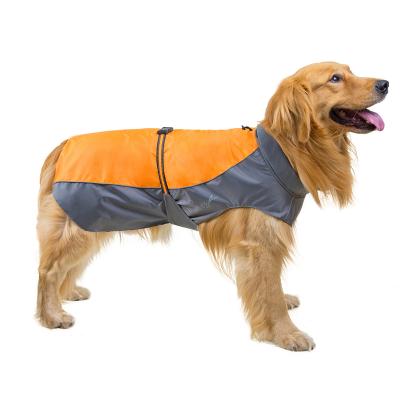 China New Dog Raincoats PU Polyester Jacket Pet Clothes Factory Large Rain Coat Custom Pet Raincoat Jacket Dog Raincoats for sale