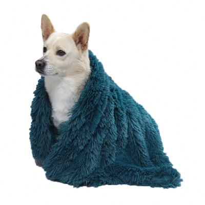 China Mechanical Wash Plush Dog Blanket Cat Quilt Dog Kennel Mat Kennel Sleep Mat Pet Bed for sale