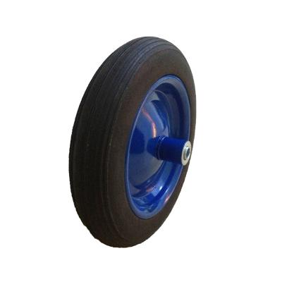 China Flat Free Solid Rubber Wheel 13*3 Flat Free Tire For Hand Truck Trolley Wheelbarrow for sale