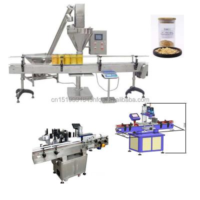 China 2022 Beverage Bottle Powder Filling Machine Powder Filling Machine Filling Capping Production Line 6 Multifunctional for sale