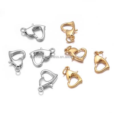 China Factory direct sale popular copper-plated alloy love lobster clasp bracelet jewelry accessories lobster clasp for sale