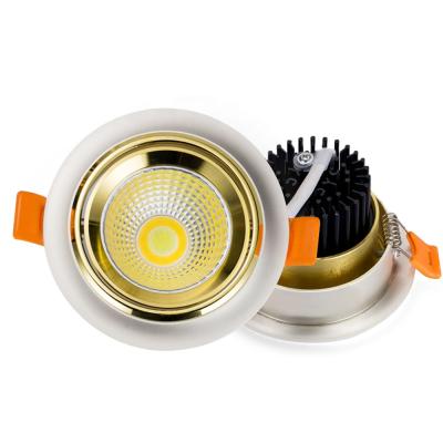 China Modern LED Ceiling Light Recessed Indoor Anti-glare Hidden COB Die-Cast Aluminum Downlight Gu10 MR16 Light Fixture for sale