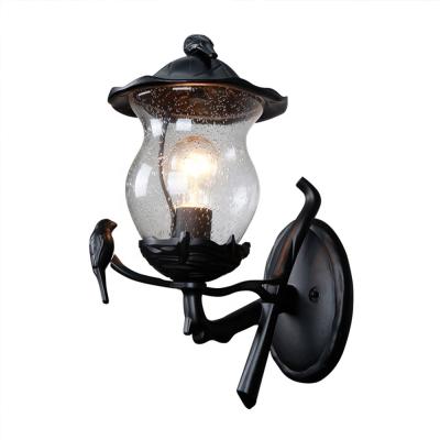 China European/American /Contemporary/Wall Mounted Outdoor Decorative Vintage Art Glass Fancy Wall Lamps Garden Wall Light Fixtures New Home Traditional/Modern Villa Decoration for sale