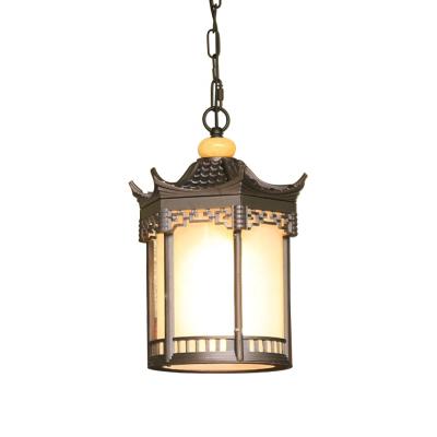 China European/American/modern/classic/post-modern/Southeast Asian hanging outdoor lighting Southeast Asian luxury classic aisle pendant light aluminum chandelier ceiling lamp pavilion garden for sale