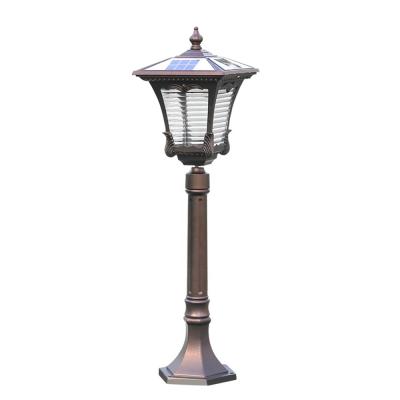 China European/American/Modern/Classic/Southeast Asian Solar Lantern Lights Outdoor Lamp Body Color Cafe Tradition Design Garden Lamp Pattern Clear Glass Lawn Lights for sale