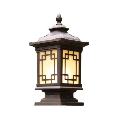 China China Manufacturer Coffee Outdoor/Antique European/American/Modern/Classic/Luxury Gold Led Gate Post Lamp Waterproof Garden Pillar Light for sale