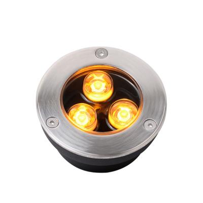 China Home/Hotel/Garden/Landscape Outdoor IP67 12V 3W Side Emitting Led Inground Inground Lamp Recessed Underground Light For Path Garden for sale