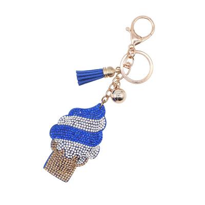 China Free Sample Fashion Crystal Handbag Pendant Charm Free Sample Ice Key Chain Blingbling Key Chain for sale