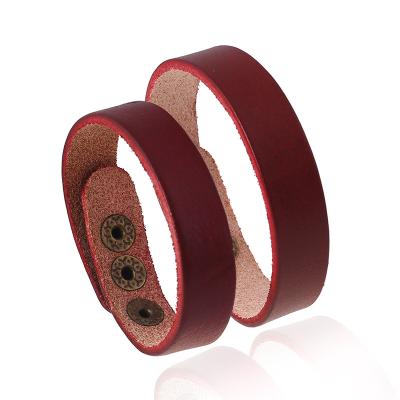 China Best Selling Leather Custom Bracelet Punk Couples Bracelet His And Hers Bracelet Cuff Leather Bracelet for sale