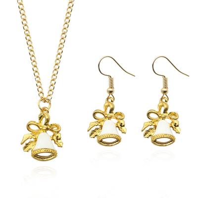 China Hot Sale Cute Christmas Jewelry Sets For Pendant Earrings Necklace Cartoon Jewelry Gifts For Women Girls for sale