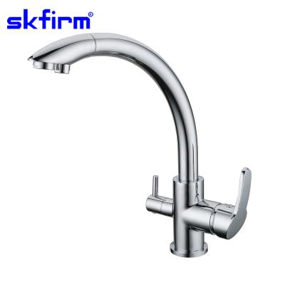 China Dispensador de agua kitchen tap 3 faucet high end flow faucet hot cold 3 way kitchenaid mixer water filter for sale