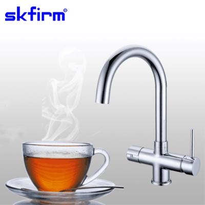 China Skfirm Faucets Thermostatic Boiling Water Faucet Single Hole Deck Mounted Heater Tank and Filter Heater Boiling Water System for sale