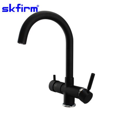 China Hot Selling Thermostatic Faucets Black Cold Flickering Boil And Water Chilling Taps Black Kitchen Faucet Seltzer Water Faucet for sale