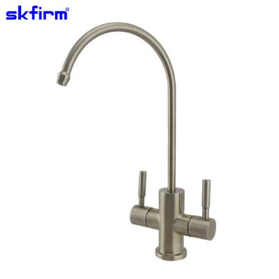 China Thermostatic Faucets Dual Handle Drinking Water Filter Kitchen Faucet Purified Drinking Water Faucet 2 Way Faucet for sale