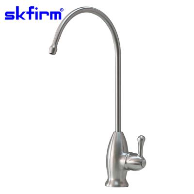 China Metered Drinking Faucets Stainless Steel RO Faucets For Kitchen Stainless Steel Water Faucet With Single Handle for sale