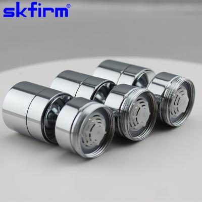 China Modern Brass Chrome Plated Faucet Aerator 360 Degree Water Saver Dual Function Adapter For Faucet for sale