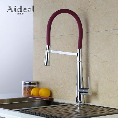 China Faucets Aideal Kitchen Sink Faucet Sprayer Water Faucet Metered 2 Mode Single Handle Pull Out Kitchen Faucets for sale