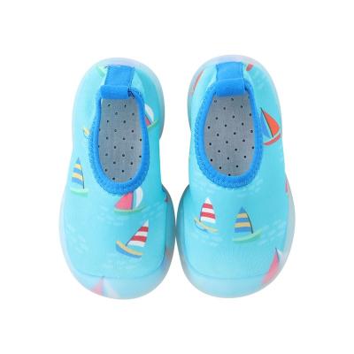 China Anti-slippery Soft Baby Single Mouth Pattern Porcelain Shoes Shallow Design For Baby for sale