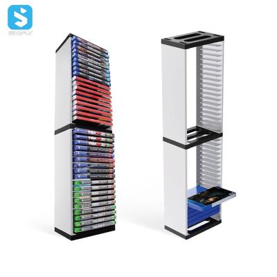 China 36 Pcs Game Card Disc Storage Holder For PS5 36 PCS Large Volume Game Sorting Locker For PS5 CD Game Card Disc Box Bracket For PS5 Console for sale