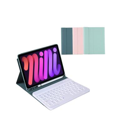 China Wireless Ultra Thin Detachable PU Leather Case Keyboard for iPad mini 6 2021 for sale