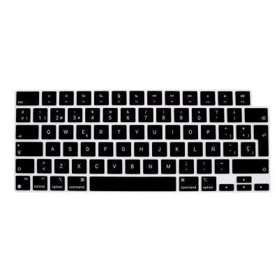 China EU Version Durable Spanish Silicone Protector Skin Keyboard Cover For Macbook Pro 14 16 inch 2021 A2442 A2485 for sale