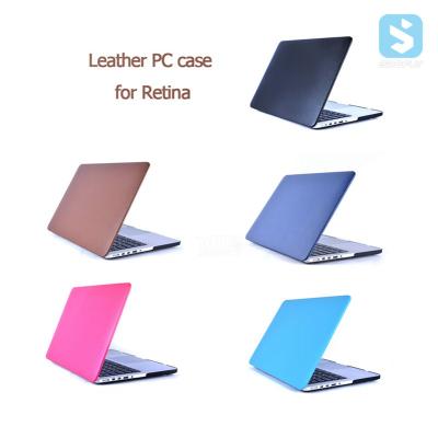 China Anti-scratch OEM Wholesale Price PU Leather Laptop Case Snap-Fit For APPLE For MacBook Air 11 for sale