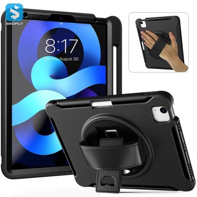 China shockproof & Lightweight Plastic And Hard TPU Hybrid Case With 360 Degree Rotate Holder For iPad Air 4 10.9 inch 2020 for sale