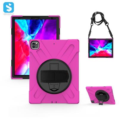 China With Hand And Shoulder Strap PC Heavy Duty Silicone Rugged Tablet Case For iPad Pro 5th Generation 12.9 2021 Cover Case for sale