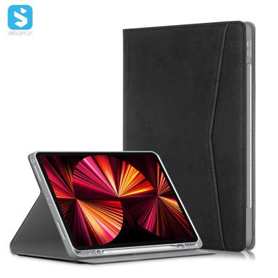 China Child Friendly TPU PU Leather Case Soft Back Cover With Pencil Slot For iPad Pro 11 2021 2020 2018 Tablets Case for sale