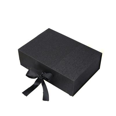 China Recyclable Luxury Custom Logo Apparel Swimsuit Dress Pants Wig Packaging With Ribbon Box for sale